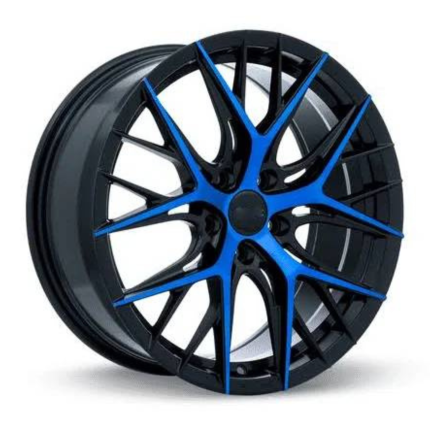 Gloss Black Split Six-Spoke Aluminum Wheel for Sporty Performance Look