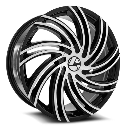 Black and Machined Custom Forged Alloy Wheel for Enhanced Performance and Style